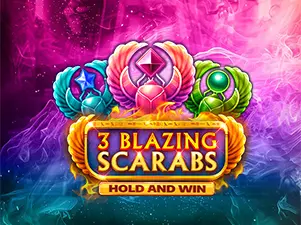 3 Blazing Scarabs Hold and Win