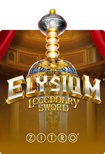 Logotipo del juego Elysium Legendary Sword VIP de Zitro en Gran Casino Madrid